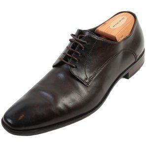 Hugo Boss Made in Italy Brown Leather Derby Shoes